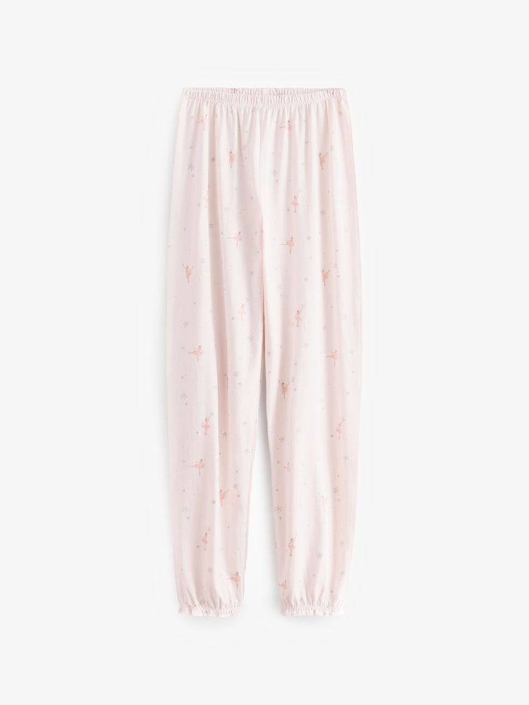 The White Company Relaxed Fit Pink Swanlake Ballerina 100% Organic Cotton Pyjamas - Image 3 of 3 The White Company Relaxed Fit Pink Swanlake Ballerina 100% Organic Cotton Pyjamas - Image 3 of 3