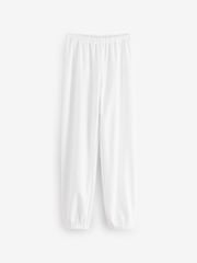 The White Company Relaxed Fit Velour Jingles White Pyjamas - Image 3 of 3