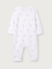 The White Company White Giraffe 100% Cotton Sleepsuit - Image 5 of 5