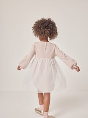 The White Company Pink Jingles Knit and Tulle Dress - Image 2 of 7