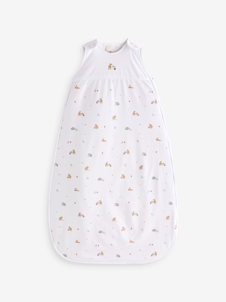 The White Company Woodland Embroidered  2.5Tog White Sleeping Bag - Image 1 of 1