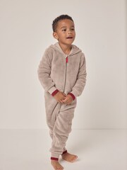 The White Company Relaxed Fit Natural Jingles Snuggle All-In-One - Image 1 of 6