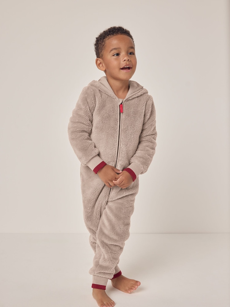 The White Company Relaxed Fit Natural Jingles Snuggle All-In-One - Image 1 of 6