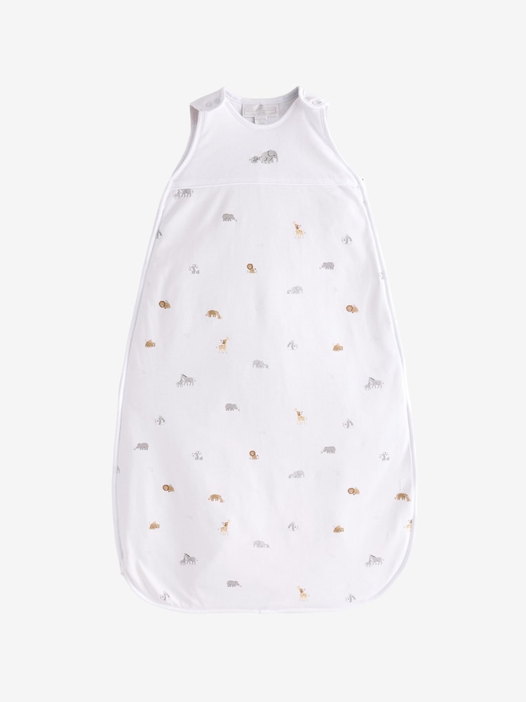 The White Company Safari Families 2.5Tog White Sleeping Bag - Image 1 of 1 The White Company Safari Families 2.5Tog White Sleeping Bag - Image 1 of 1
