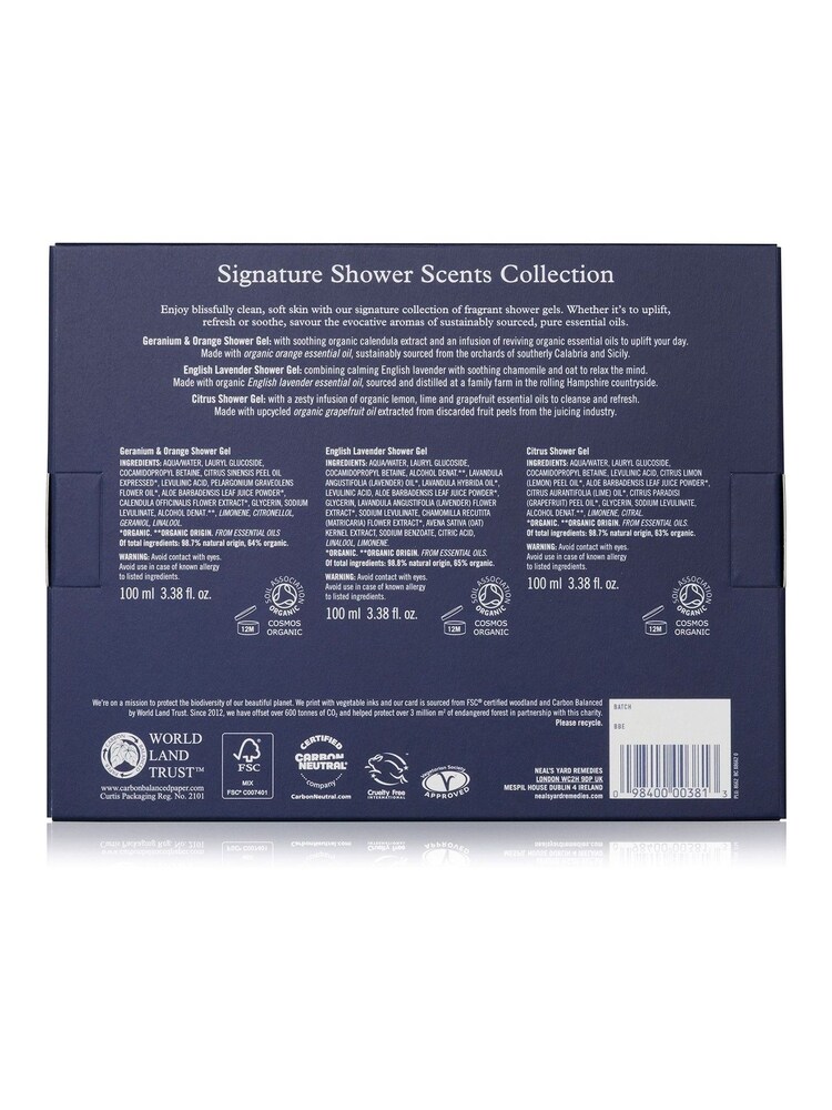 Neals Yard Remedies Reviving Shower Scents Collection Bath & Body Gift Set - Image 3 of 3