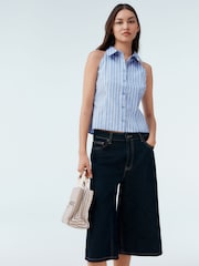 Rinse Longline Jort Denim Shorts - Image 1 of 7
