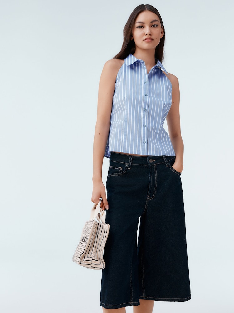 Rinse Longline Jort Denim Shorts - Image 1 of 7