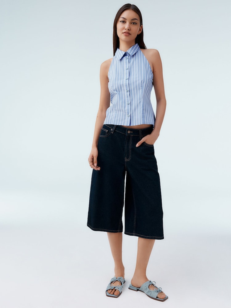 Rinse Longline Jort Denim Shorts - Image 2 of 7