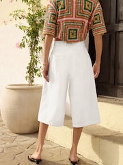 Blanco - Pantalones cortos de denim largos - Imagen 4 de 8