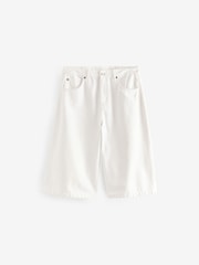 Blanco - Pantalones cortos de denim largos - Imagen 5 de 8