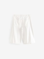 Blanco - Pantalones cortos de denim largos - Imagen 6 de 8