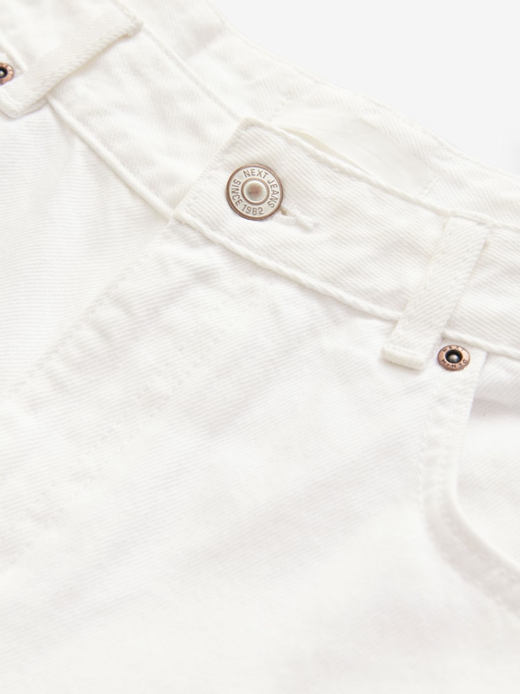 Blanco - Pantalones cortos de denim largos - Imagen 8 de 8