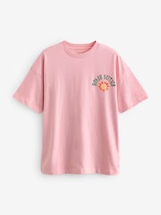Pink Bali Graphic Print Beach T-Shirt - Image 6 of 9