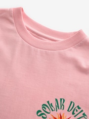 Pink Bali Graphic Print Beach T-Shirt - Image 8 of 9