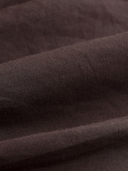 Chocolate Brown Off Shoulder Blouson Mini Dress - Image 9 of 10