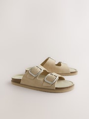 Camurça neutra - Forever Comfort® Double Strap Footbed Sandals - Imagem 5 de 8