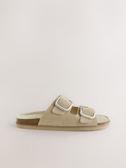 Camurça neutra - Forever Comfort® Double Strap Footbed Sandals - Imagem 6 de 8