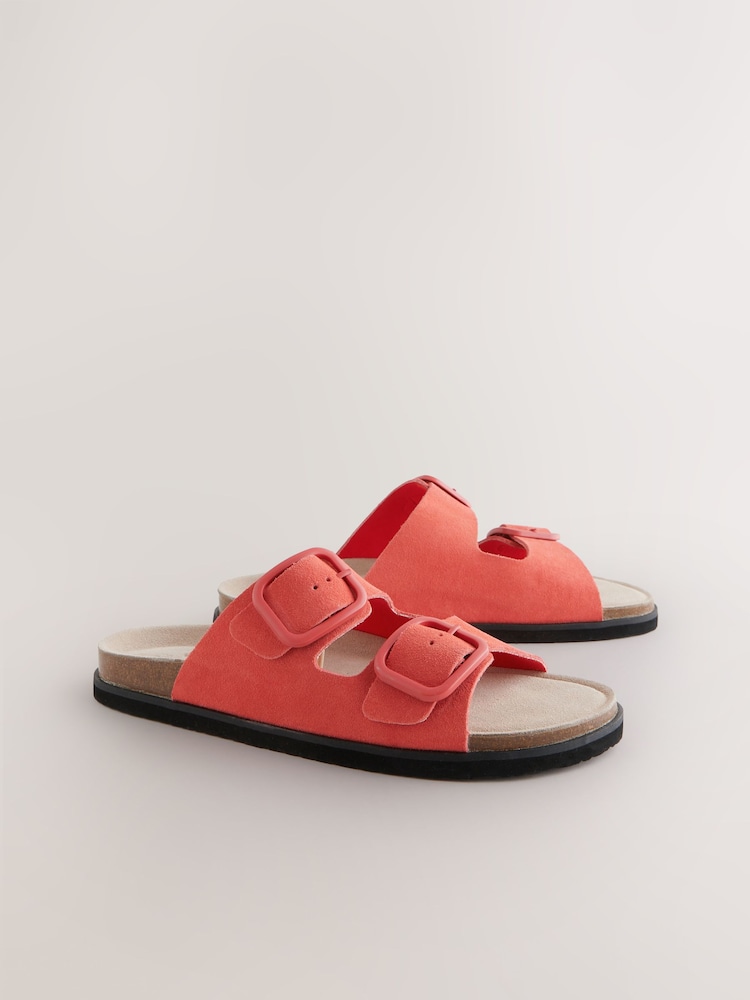 Corail rose daim - Forever Comfort® Double Strap Footbed Sandals (Sandales à double courroie) - Image 6 of 9