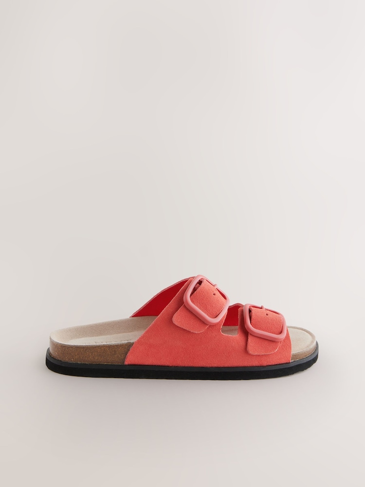 Corail rose daim - Forever Comfort® Double Strap Footbed Sandals (Sandales à double courroie) - Image 7 of 9