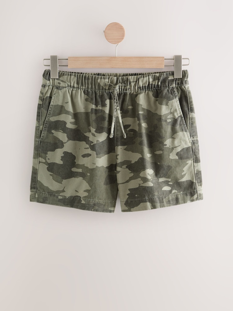 Camuflaje - Pantalón corto vaquero de algodón ligero 100 % sin cierres - Imagen 1 de 3 Camuflaje - Pantalón corto vaquero de algodón ligero 100 % sin cierres - Imagen 1 de 3