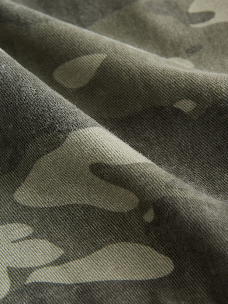 Camuflaje - Pantalón corto vaquero de algodón ligero 100 % sin cierres - Imagen 2 de 3 Camuflaje - Pantalón corto vaquero de algodón ligero 100 % sin cierres - Imagen 2 de 3