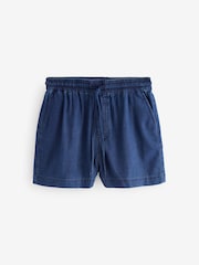 Dark Blue Lightweight Pull on 100% Cotton Shorts - Image 5 of 7