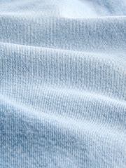 Mid Blue Denim Longline Jort Denim Shorts - Image 7 of 8