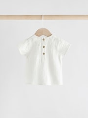 White Strawberry 100% Cotton Baby Shirt And Shorts Set (0mths-3yrs) - Image 7 of 13