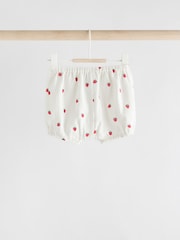 White Strawberry 100% Cotton Baby Shirt And Shorts Set (0mths-3yrs) - Image 9 of 13