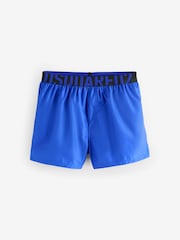 DSquared2 Blue Underwear Logo Waistband Swim Shorts - Image 1 of 1