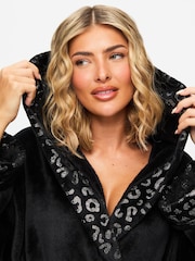 Negro - Ann Summers Signature Sparkle Fluffy Robe - Imagen 3 de 5