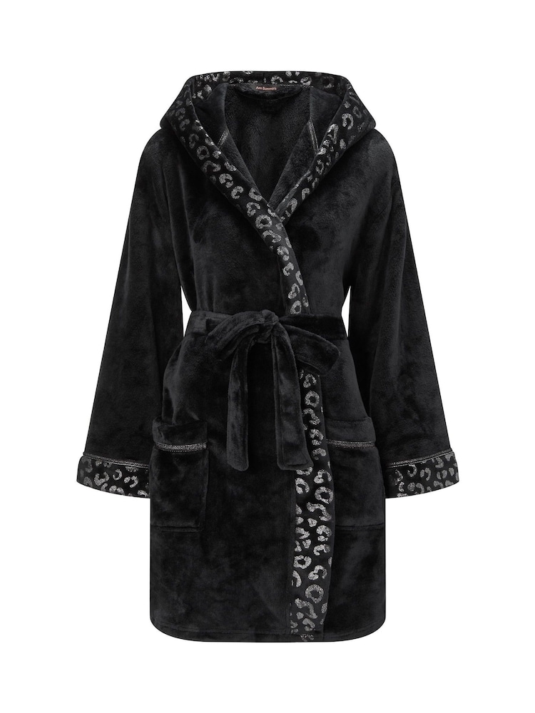 Negro - Ann Summers Signature Sparkle Fluffy Robe - Imagen 5 de 5