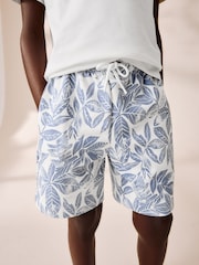 White/Blue Surf Relaxed Fit Short Sleeve T-Shirt and Shorts Set (3-16yrs) - Image 5 of 11