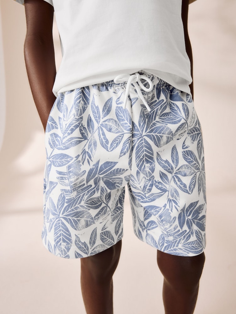 White/Blue Surf Relaxed Fit Short Sleeve T-Shirt and Shorts Set (3-16yrs) - Image 5 of 11