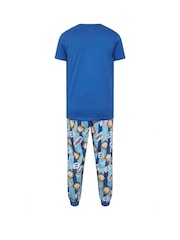 BadRhino Big & Tall Blue Garfield 100% Cotton Pyjama Set - Image 5 of 5