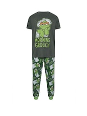 BadRhino Big & Tall green Grouch 100% Cotton Pyjama Set - Image 1 of 2