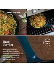 Barbary and Oak Teal 26cm Cast Iron Round Fry Pan - Image 5 of 9