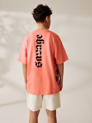Coral/Ecru Gorilla Relaxed Fit Short Sleeve T-Shirt and Shorts Set (3-16yrs) - Image 2 of 7
