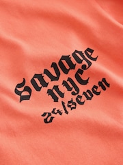 Coral/Ecru Gorilla Relaxed Fit Short Sleeve T-Shirt and Shorts Set (3-16yrs) - Image 5 of 7