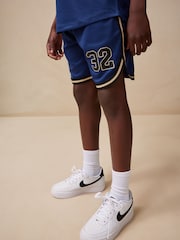 Navy Blue Tank Vest and Shorts Set (3-16yrs) - Image 3 of 9