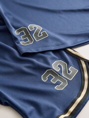 Navy Blue Tank Vest and Shorts Set (3-16yrs) - Image 9 of 9