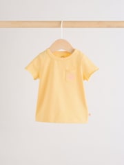 Purple/Yellow/Orange Baby Short Sleeve T-Shirt and Shorts Set 6 Piece - Image 3 of 17
