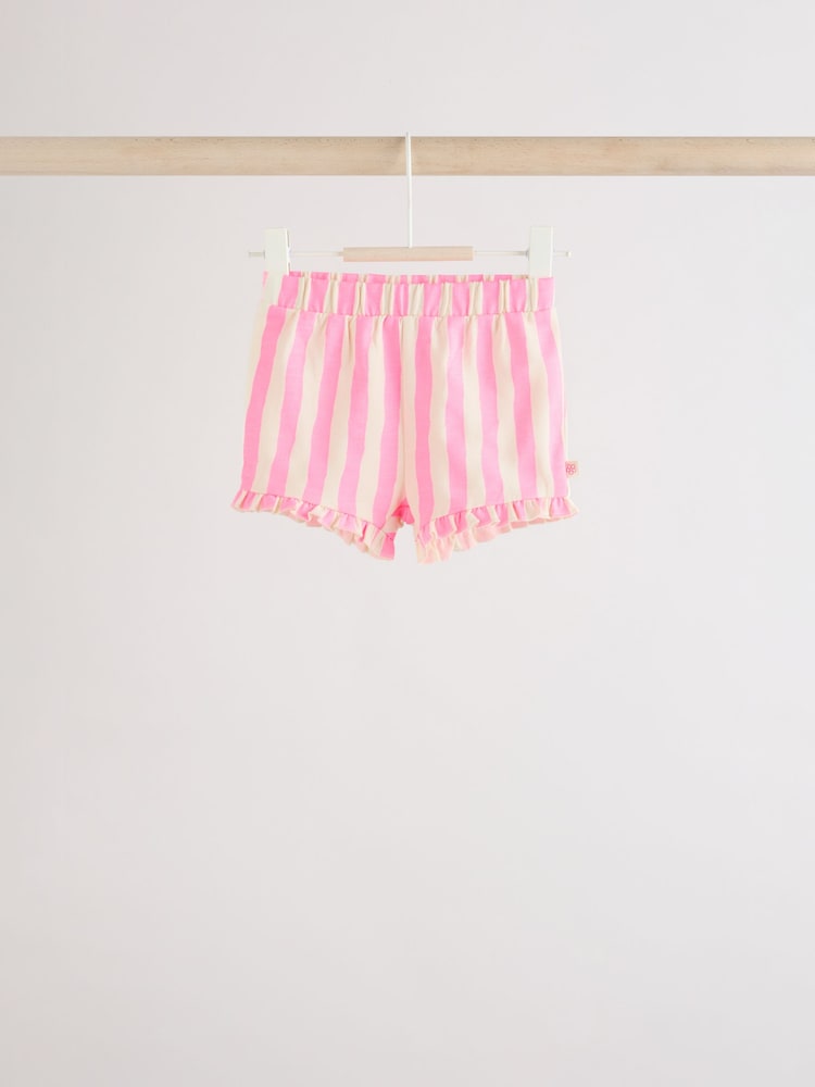 Purple/Yellow/Orange Baby Short Sleeve T-Shirt and Shorts Set 6 Piece - Image 6 of 17