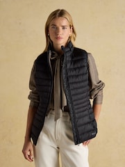 Joules Kenley Black Showerproof Padded Gilet - Image 5 of 8