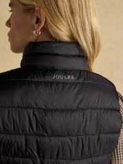Joules Kenley Black Showerproof Padded Gilet - Image 7 of 8