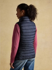 Joules Kenley Navy Showerproof Padded Gilet - Image 2 of 9