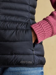 Joules Kenley Navy Showerproof Padded Gilet - Image 5 of 9