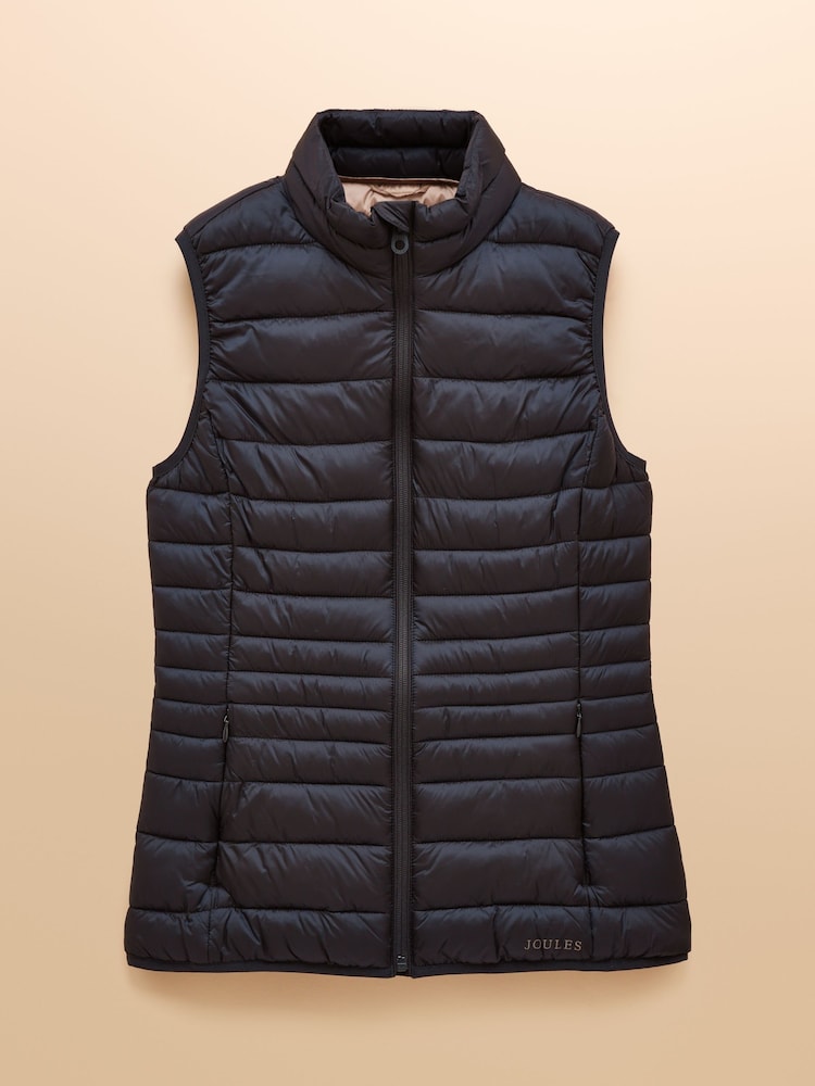 Joules Kenley Navy Showerproof Padded Gilet - Image 9 of 9