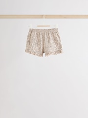 Charcoal Grey/White Baby Short Sleeve 100% Cotton Top and Shorts Set - Image 8 of 14