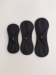 Zwart - Light Flow Period Liners Knickers with Wash Bag 3 Pack - Image 6 of 6